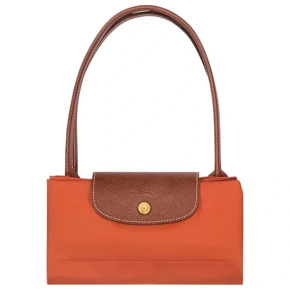 Longchamp Le Pliage Original Medium Nylon Tote Bag Brick - Picture 4 of 13